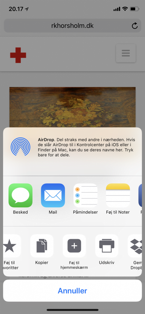 Røde Kors Hørsholm bliver tjekket fra mobilen 2